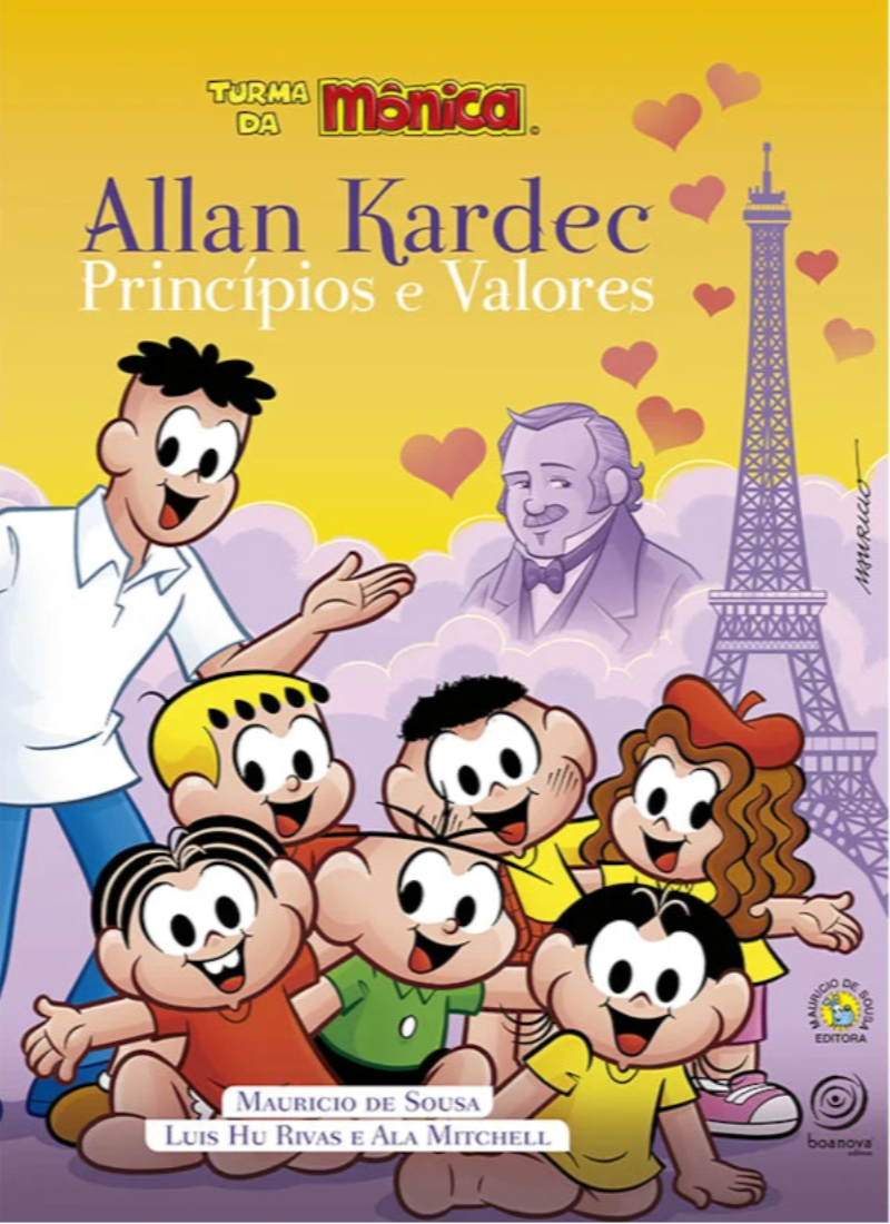 Allan Kardec Princípios e Valores - Turma da Mônica
